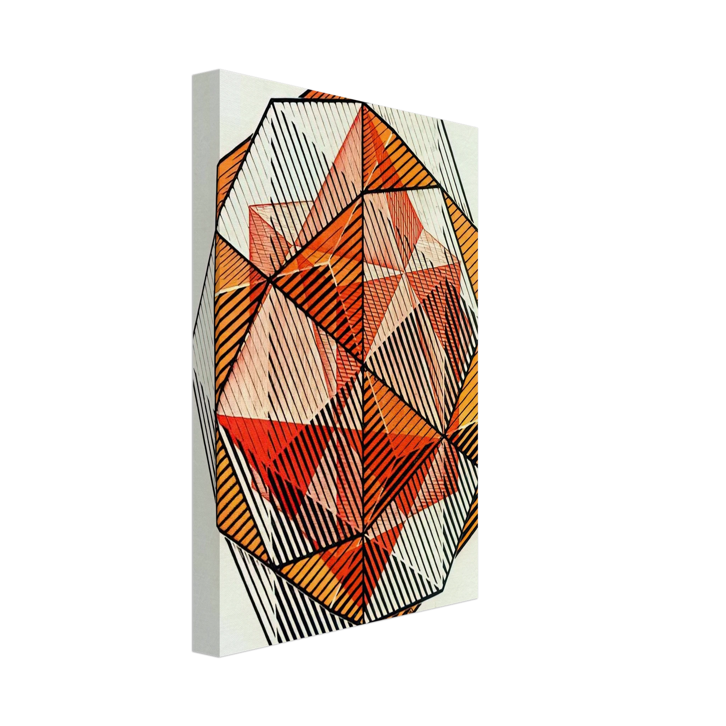 MC Escher - FOUR REGULAR SOLIDS Canvas - 70x100 cm / 28x40 inches-canvas