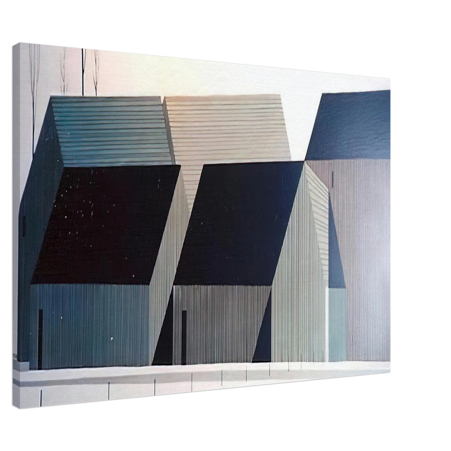 Eyvind Earle - Barns Canvas - 20x30 cm / 8x12 inches-canvas