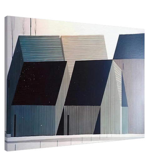 Eyvind Earle - Barns Canvas - 20x30 cm / 8x12 inches-canvas