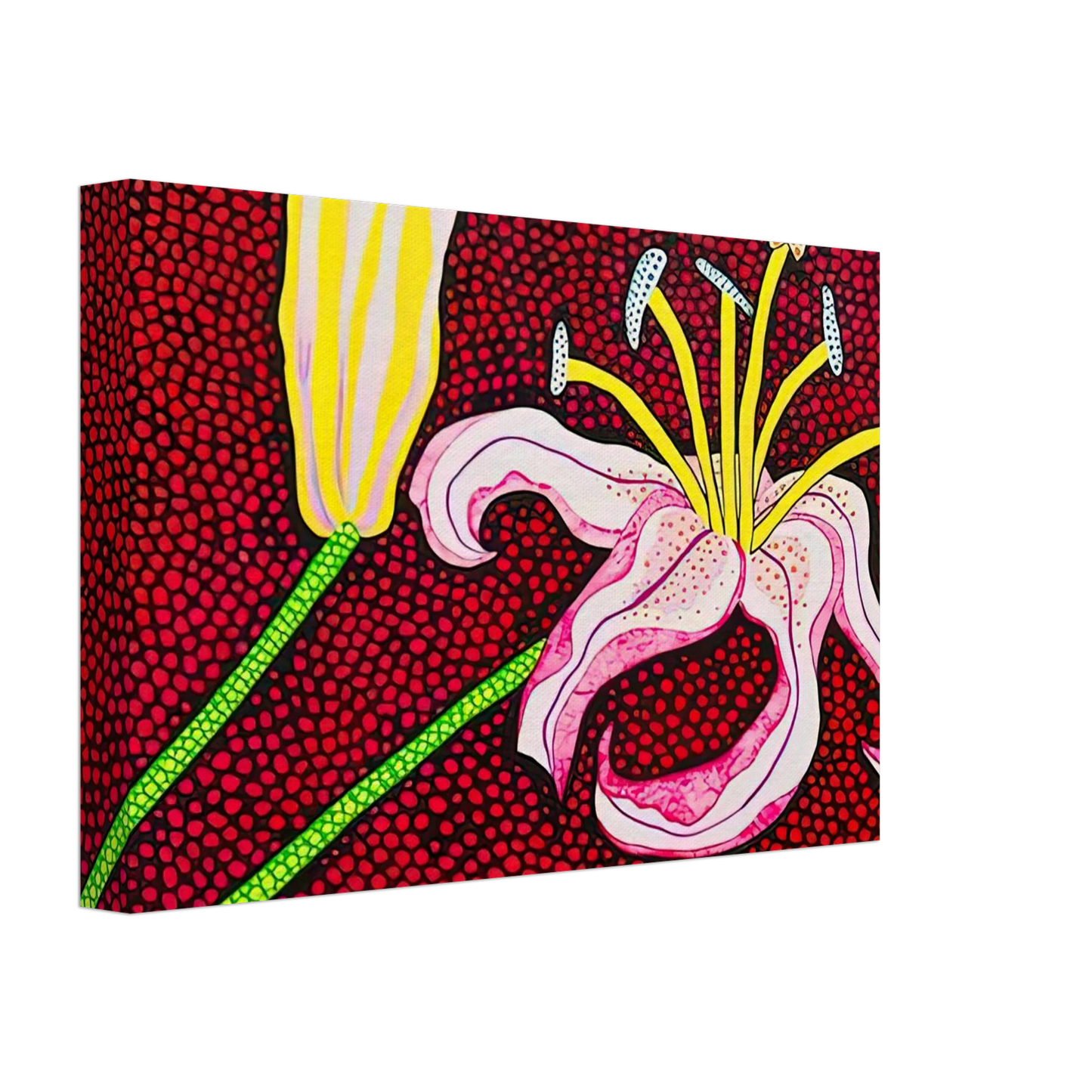 Yayoi Kusama - READY TO BLOSSOM IN THE MORNING 1989 Canvas - 40x60 cm / 16x24 inches-canvas