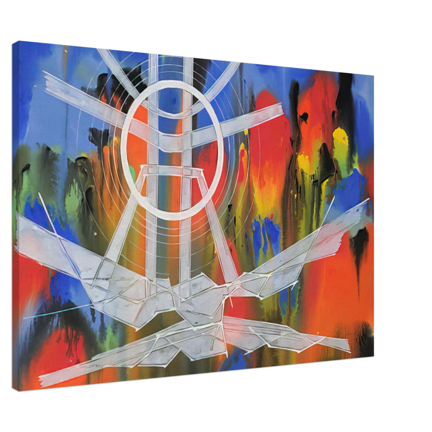 Jimmy Ernst - Significant Event Note - 1980 Canvas - 20x30 cm / 8x12 inches-canvas