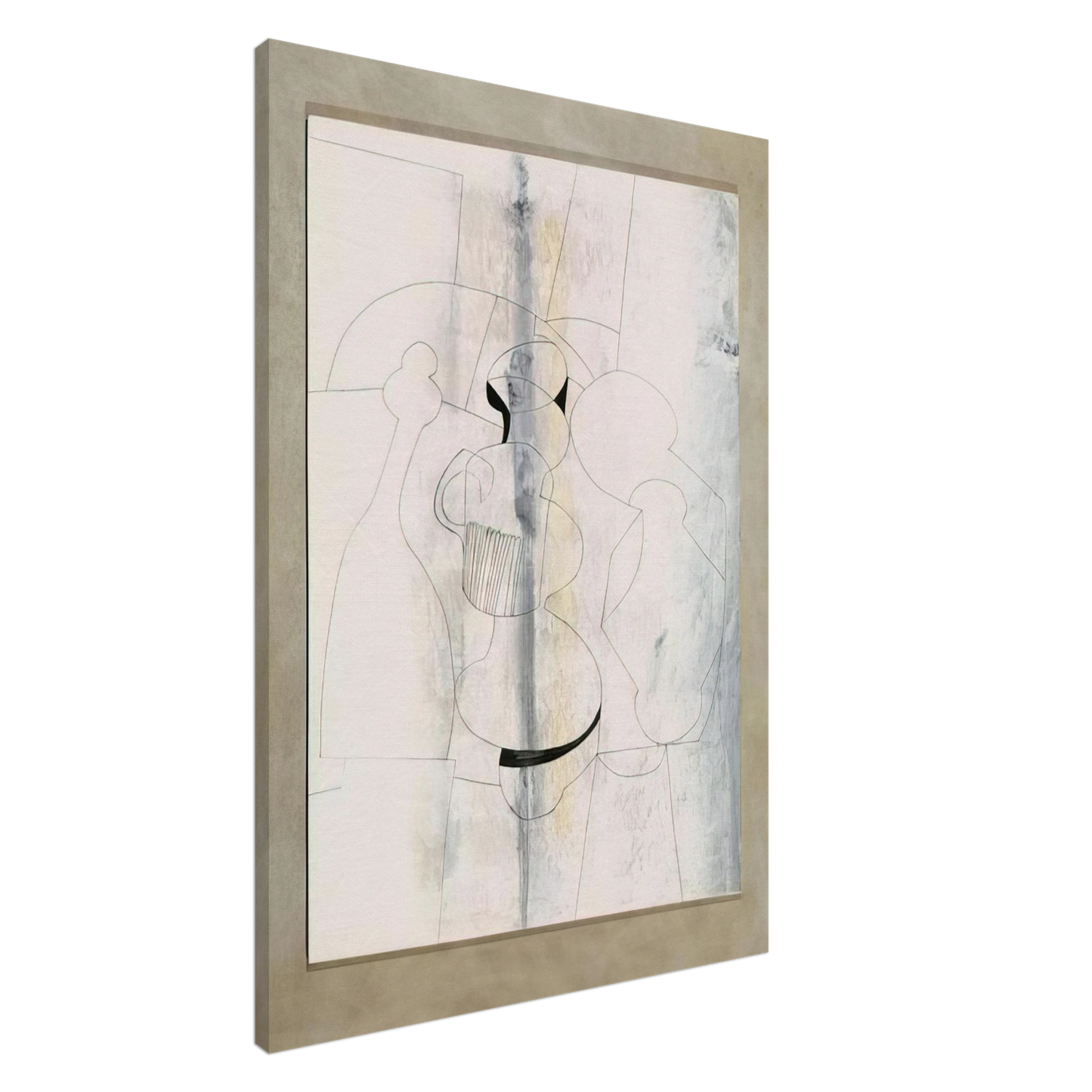 Ben Nicholson - 20 April 1979 vertical stripe - 1979 Canvas - 20x30 cm / 8x12 inches-canvas