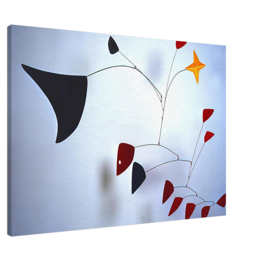 Alexander Calder - THE STAR 1960 Canvas - 20x30 cm / 8x12 inches-canvas