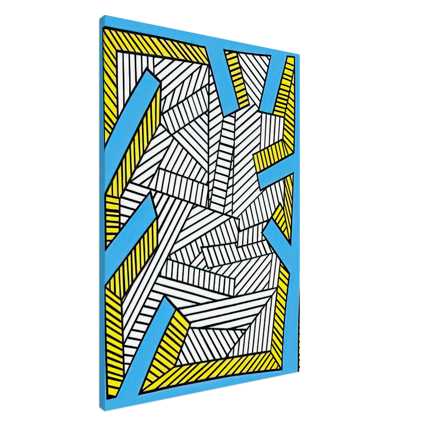 Nicholas Krushenick - Pumpkin - 1998 Canvas - 20x30 cm / 8x12 inches-canvas