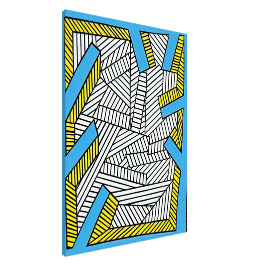 Nicholas Krushenick - Pumpkin - 1998 Canvas - 20x30 cm / 8x12 inches-canvas