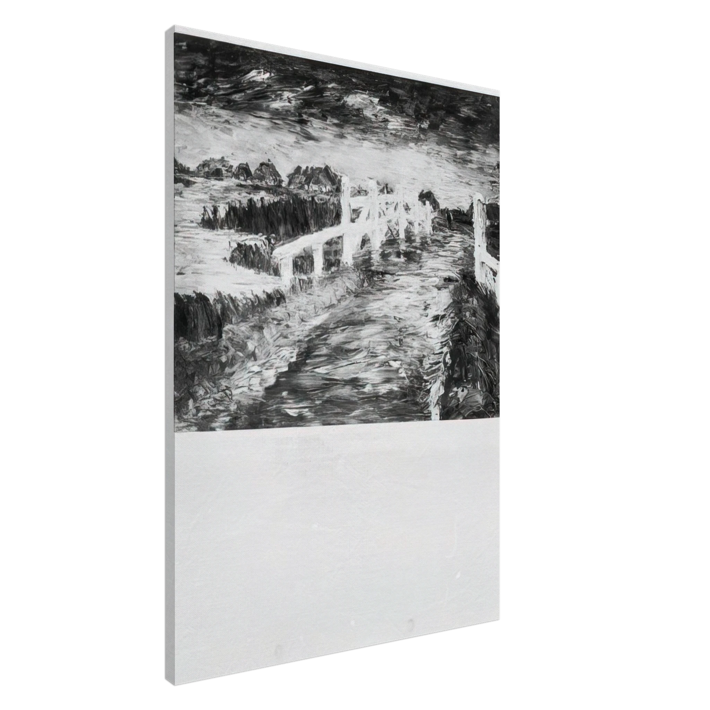 Emil Nolde - Maruchbrucke Canvas - 20x30 cm / 8x12 inches-canvas