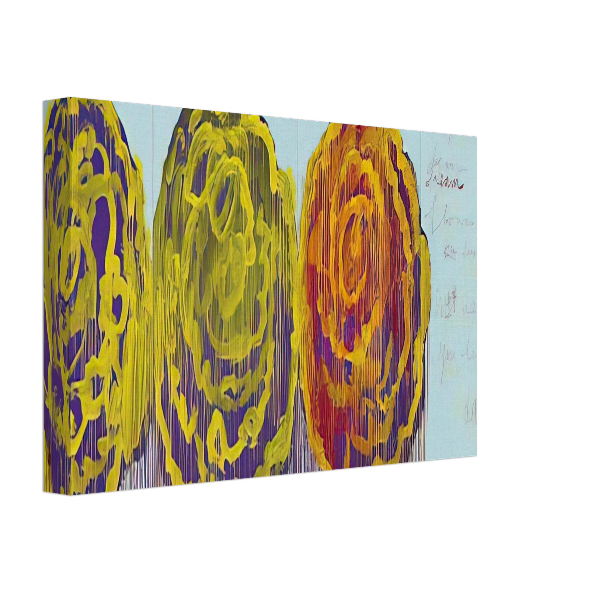 Cy Twombly - The Rose  III  Canvas - 40x60 cm / 16x24 inches-canvas