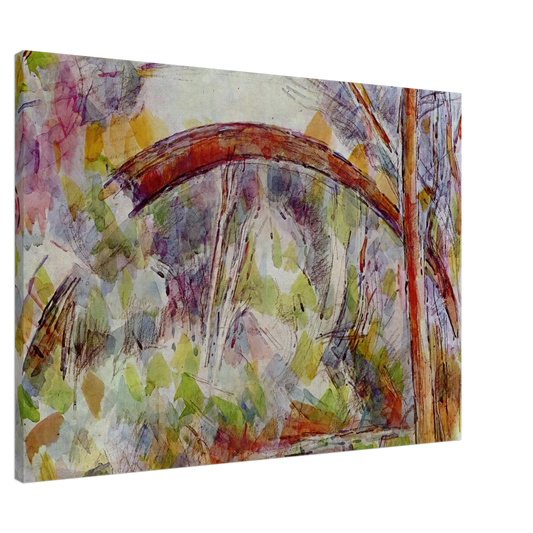 Paul Cezanne - River at the bridge of the three sources Canvas - 20x30 cm / 8x12 inches-canvas