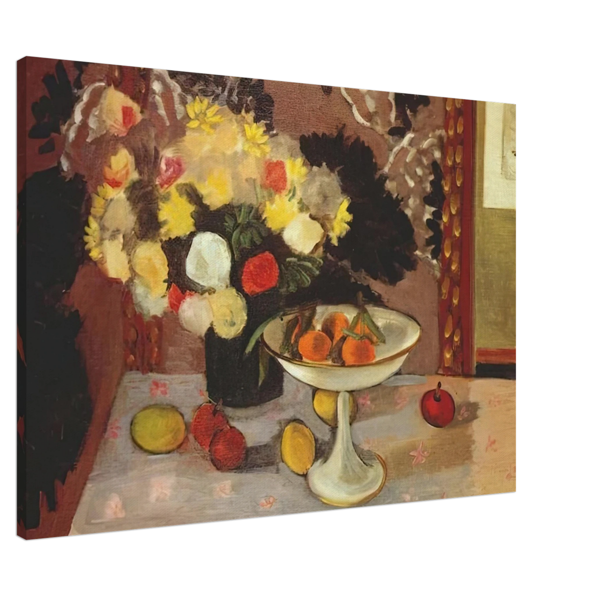Henri Matisse - STILL LIFE BOUQUET AND COMPOTIER 1925 Canvas - Default Title-canvas