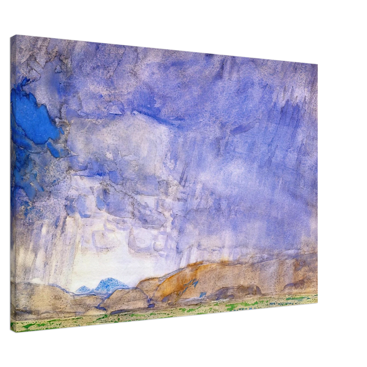 Childe Hassam - Thunderstorm on the Oregon Trail Canvas - 20x30 cm / 8x12 inches-canvas
