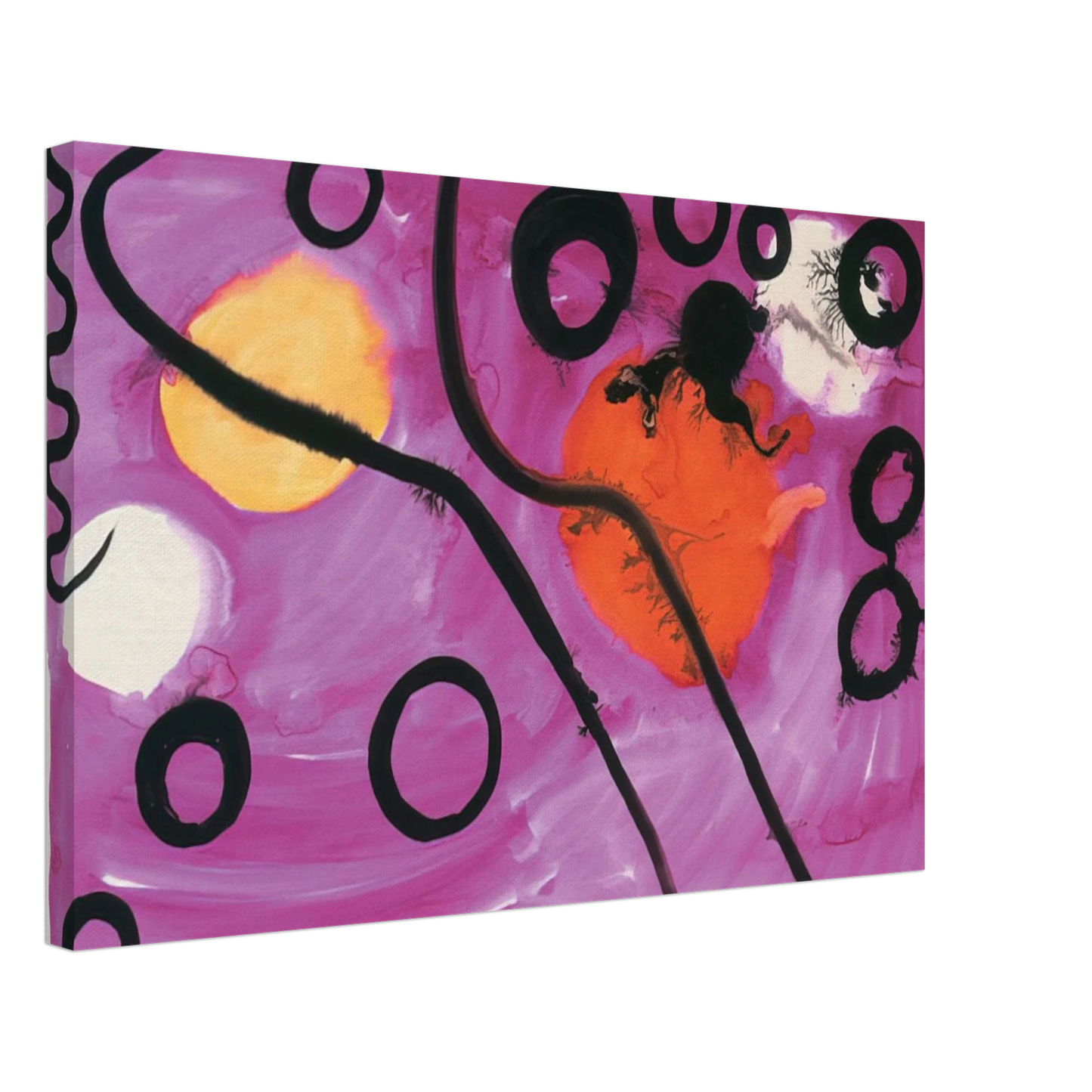 Alexander Calder - UNTITLED 1963 Canvas - 40x60 cm / 16x24 inches-canvas