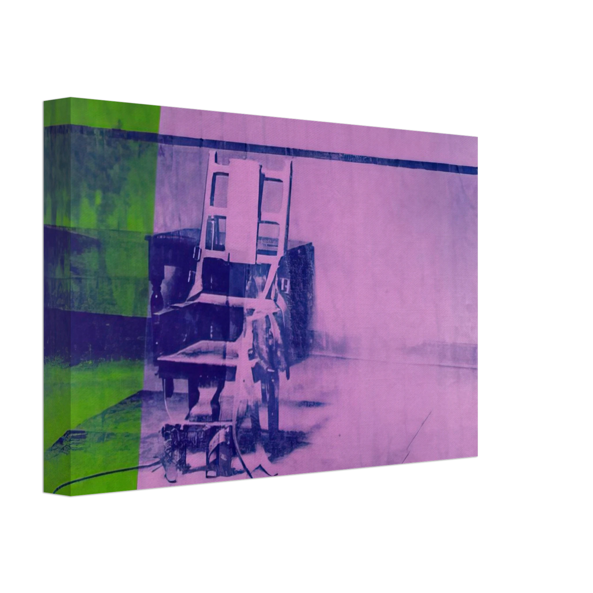 Andy Warhol - Big electric chair Canvas - 40x60 cm / 16x24 inches-canvas