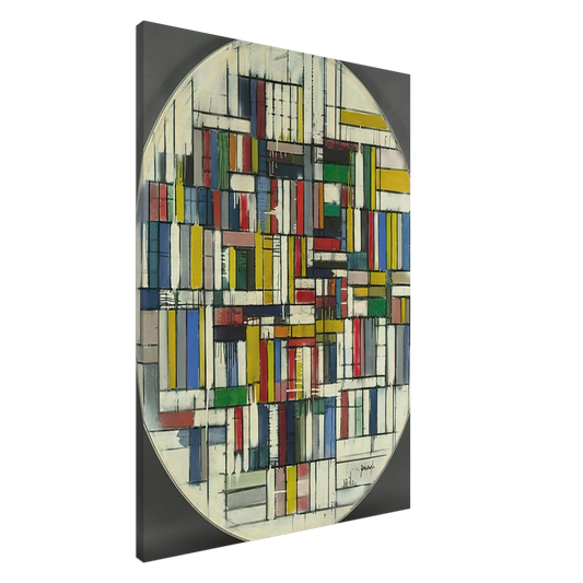 Robert Goodnough - Circle III - Post-Painterly Abstraction Canvas - 20x30 cm / 8x12 inches-canvas