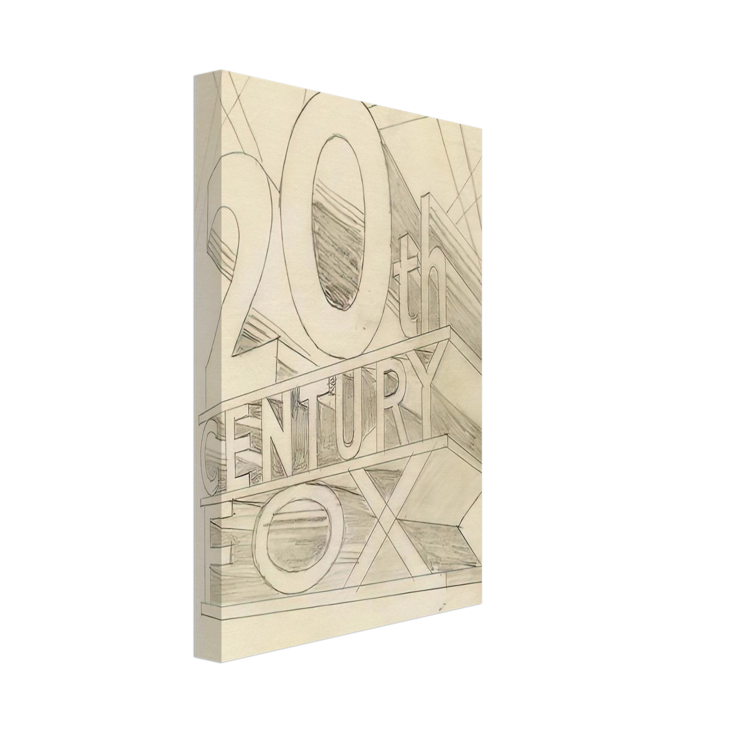 Edward Ruscha - TRADEMARK STUDY 3 1962 Canvas - 40x60 cm / 16x24 inches-canvas