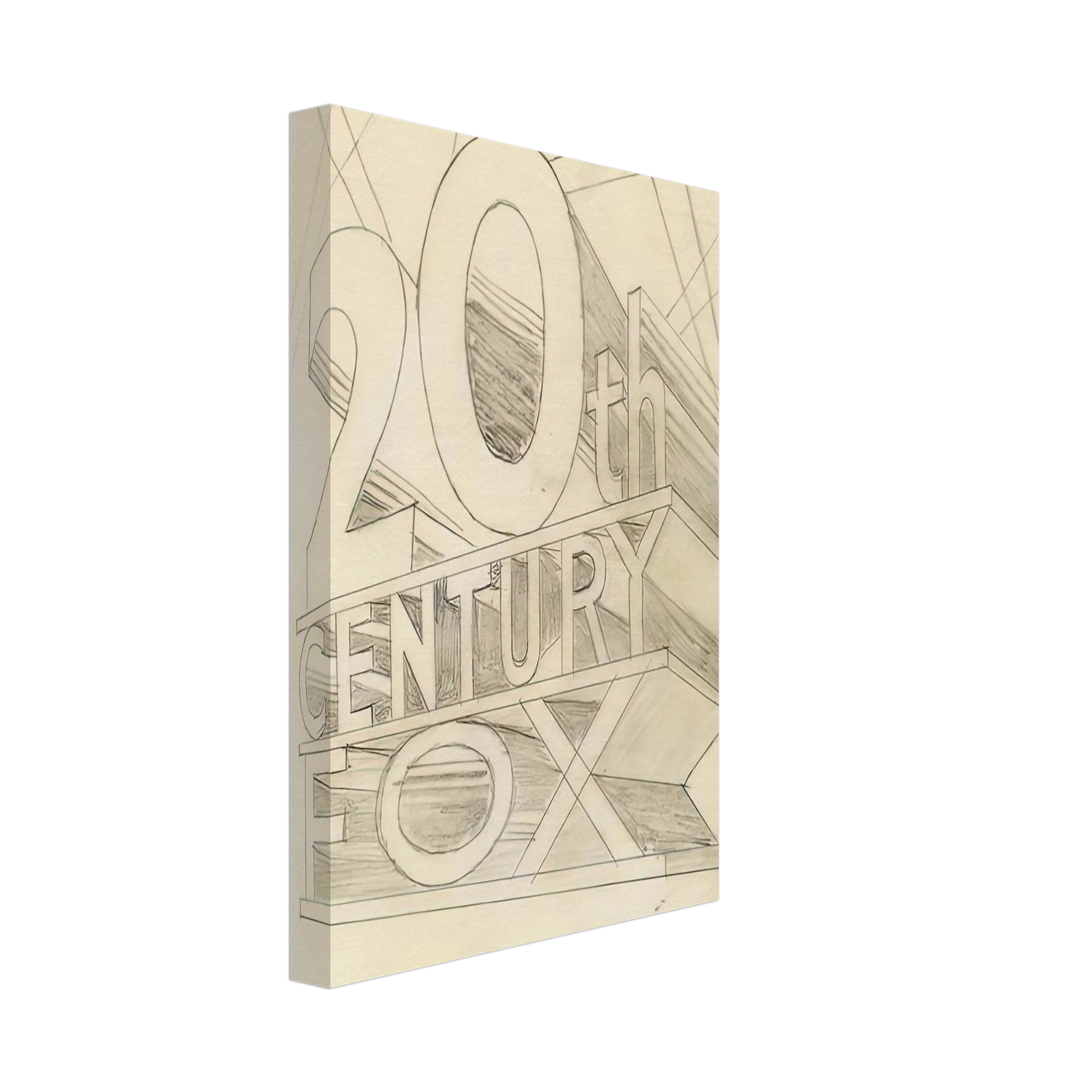 Edward Ruscha - TRADEMARK STUDY 3 1962 Canvas - 40x60 cm / 16x24 inches-canvas