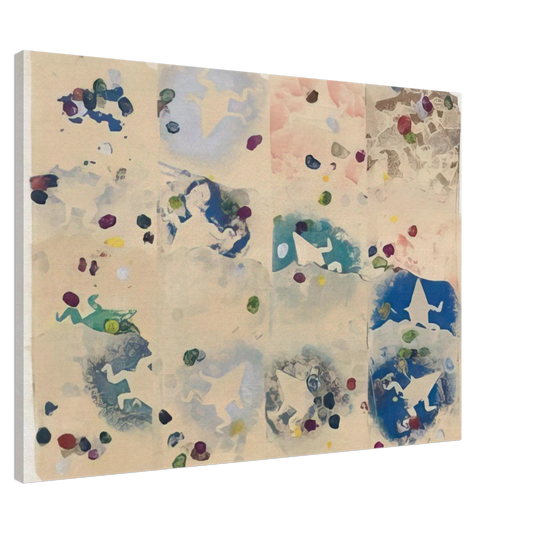 Alighiero Boetti - RANE E SPECCHI 1980 Canvas - 20x30 cm / 8x12 inches-canvas