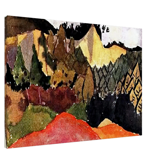 Paul Klee - IN THE QUARRY Canvas - 20x30 cm / 8x12 inches-canvas