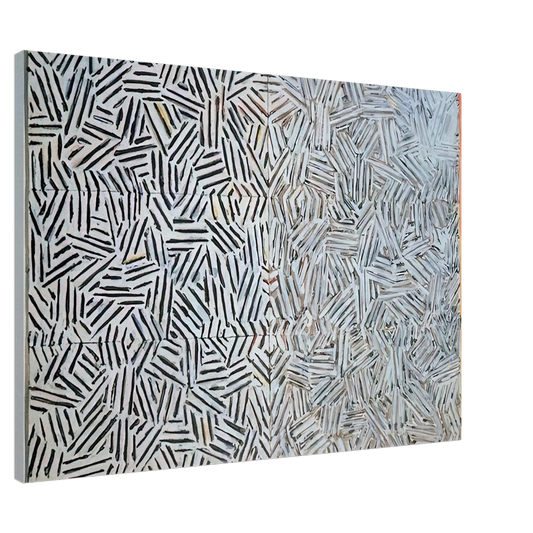 Jasper Johns - CORPSE AND MIRROR 1969 Canvas - 20x30 cm / 8x12 inches-canvas