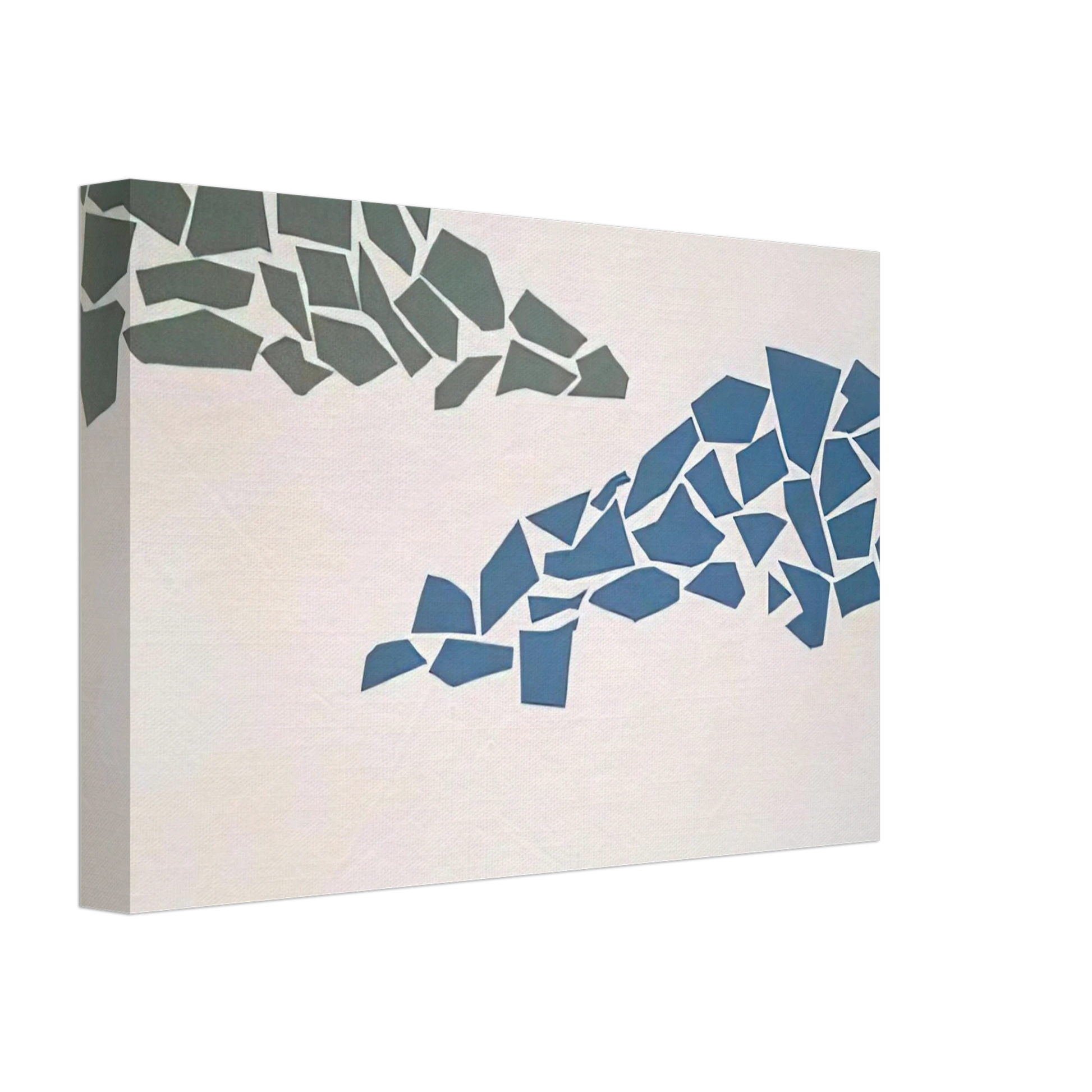 Robert Goodnough - Blue and Green - 1968 Canvas - 40x60 cm / 16x24 inches-canvas