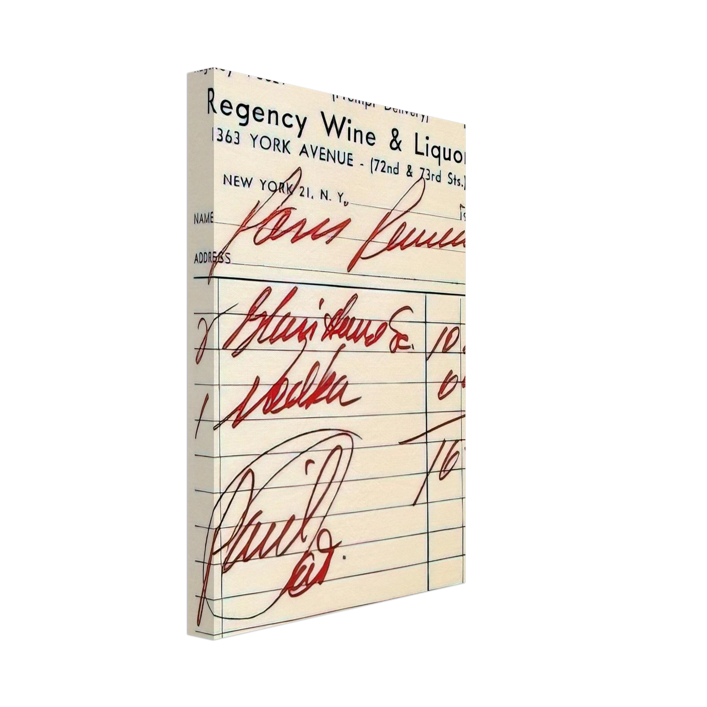 Andy Warhol - Paris Review Poster Canvas - 70x100 cm / 28x40 inches-canvas