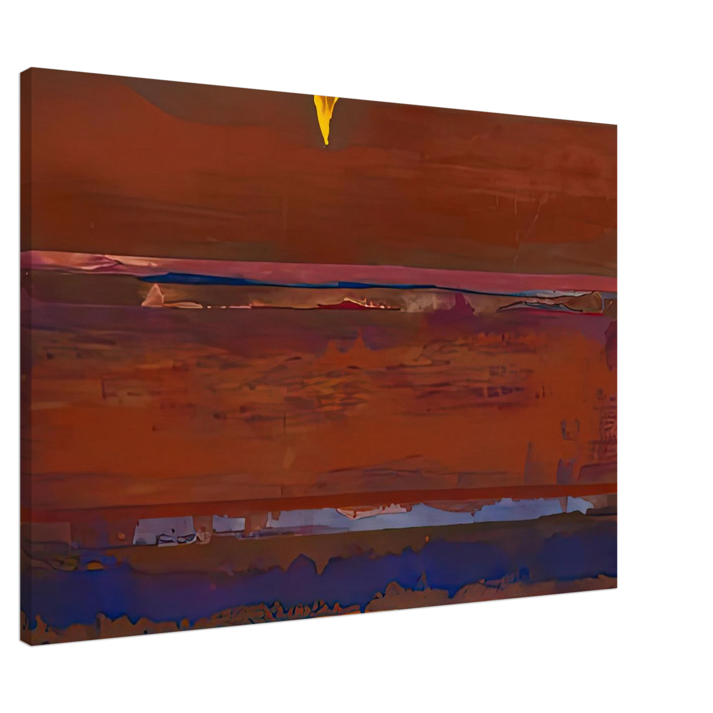 Helen Frankenthaler - Desert Pulse, 1991- Canvas - 20x30 cm / 8x12 inches-canvas