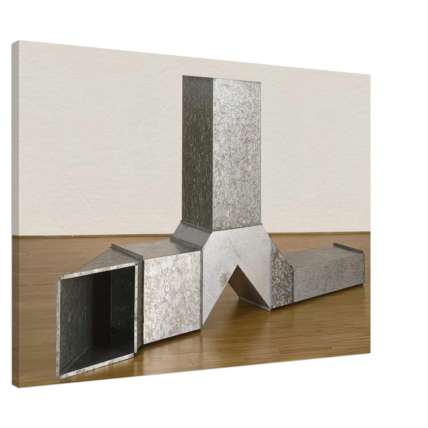 Charlotte Posenenske - Square Tubes [Series D] - 1967 Canvas - 20x30 cm / 8x12 inches-canvas