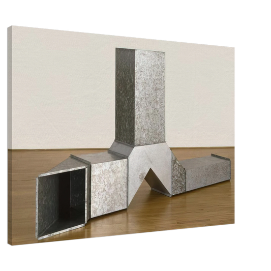 Charlotte Posenenske - Square Tubes [Series D] - 1967 Canvas - 20x30 cm / 8x12 inches-canvas