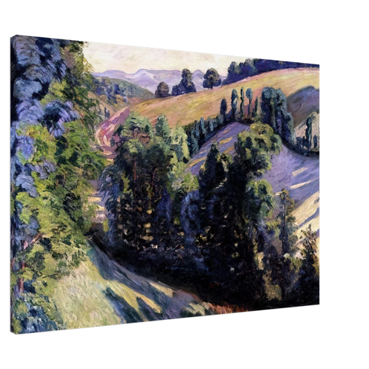 Armand Guillaumin - Landscape at Pontgibaud Canvas - 20x30 cm / 8x12 inches-canvas