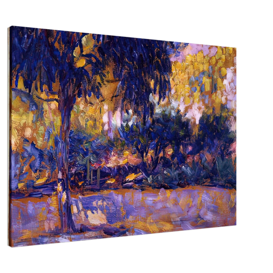 Henri Matisse - LANDSCAPE WITH EUCALYPTUS TREES AND RIVER TREES IN FRONT OF A RIVER 1908 Canvas - 20x30 cm / 8x12 inches-canvas