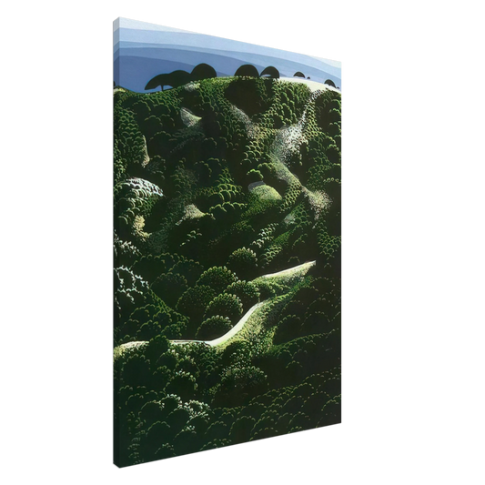 Eyvind Earle - Santa Barbara Mountains Canvas - 20x30 cm / 8x12 inches-canvas