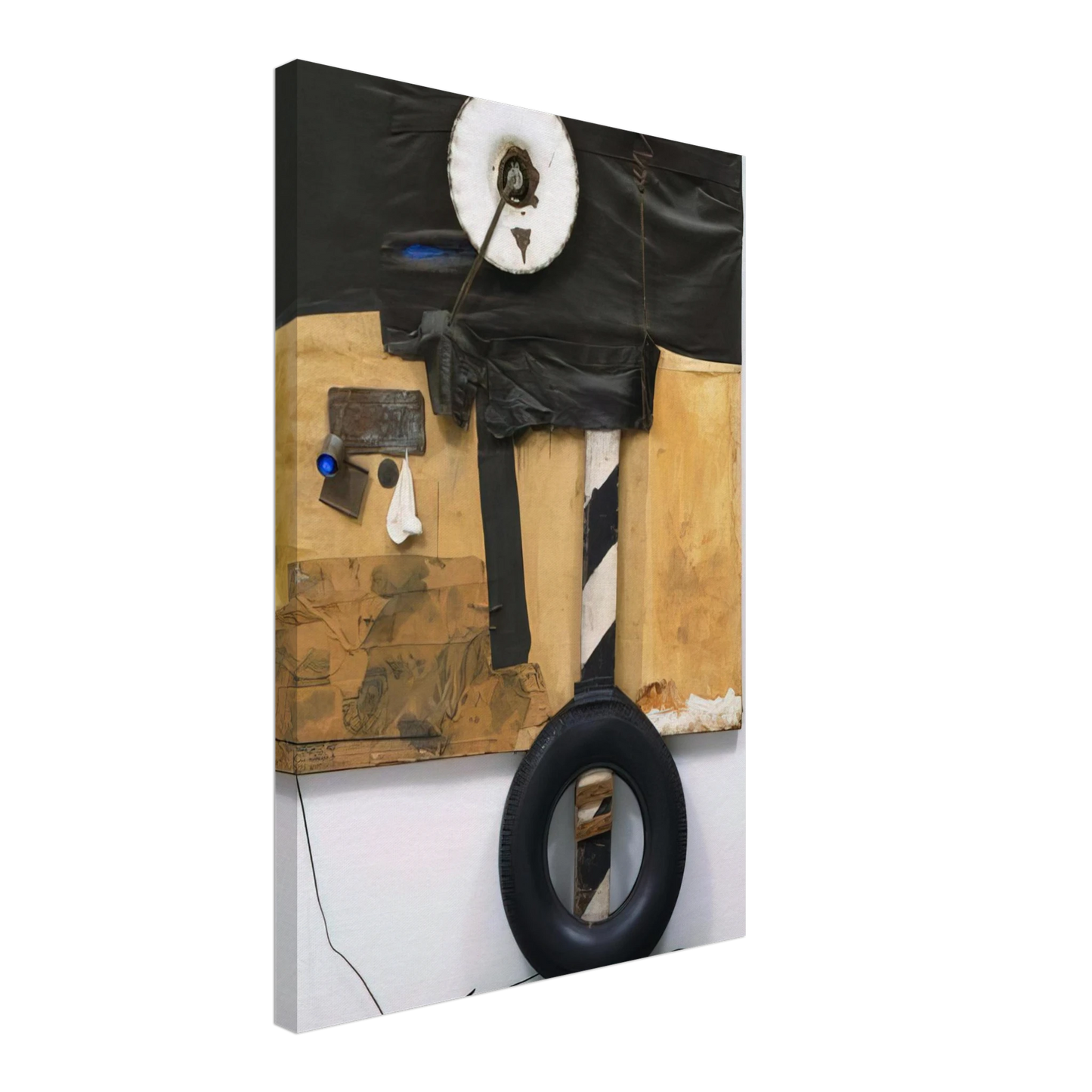 Robert Rauschenberg - FIRST LANDING JUMP 1961 Canvas - 40x60 cm / 16x24 inches-canvas