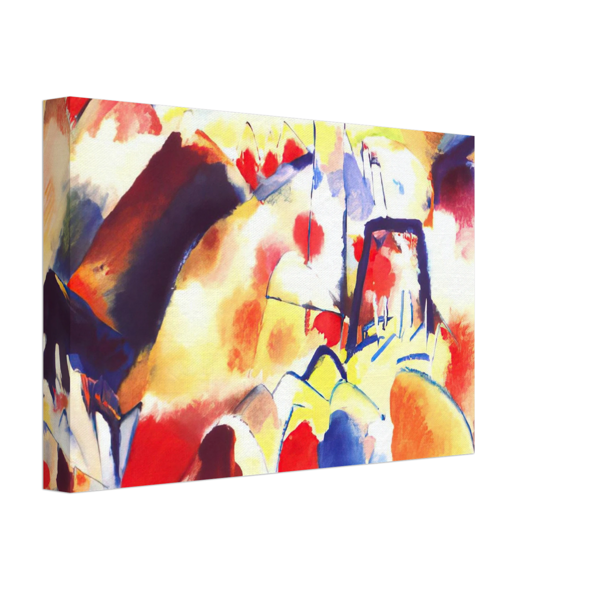 Wassily Kandinsky - LANDSCAPE WITH RED SPOTS 1913 Canvas - 70x100 cm / 28x40 inches-canvas