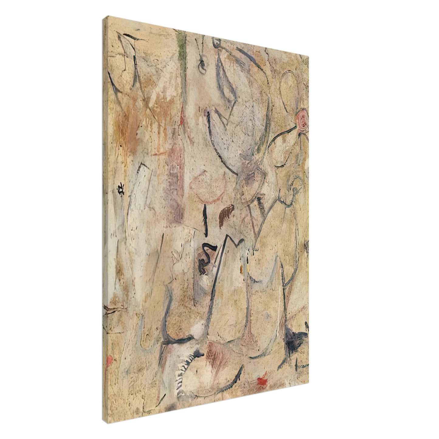 Helen Frankenthaler - Beach, 1950- Canvas - 20x30 cm / 8x12 inches-canvas