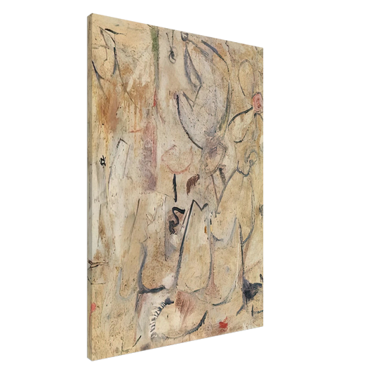 Helen Frankenthaler - Beach, 1950- Canvas - 20x30 cm / 8x12 inches-canvas