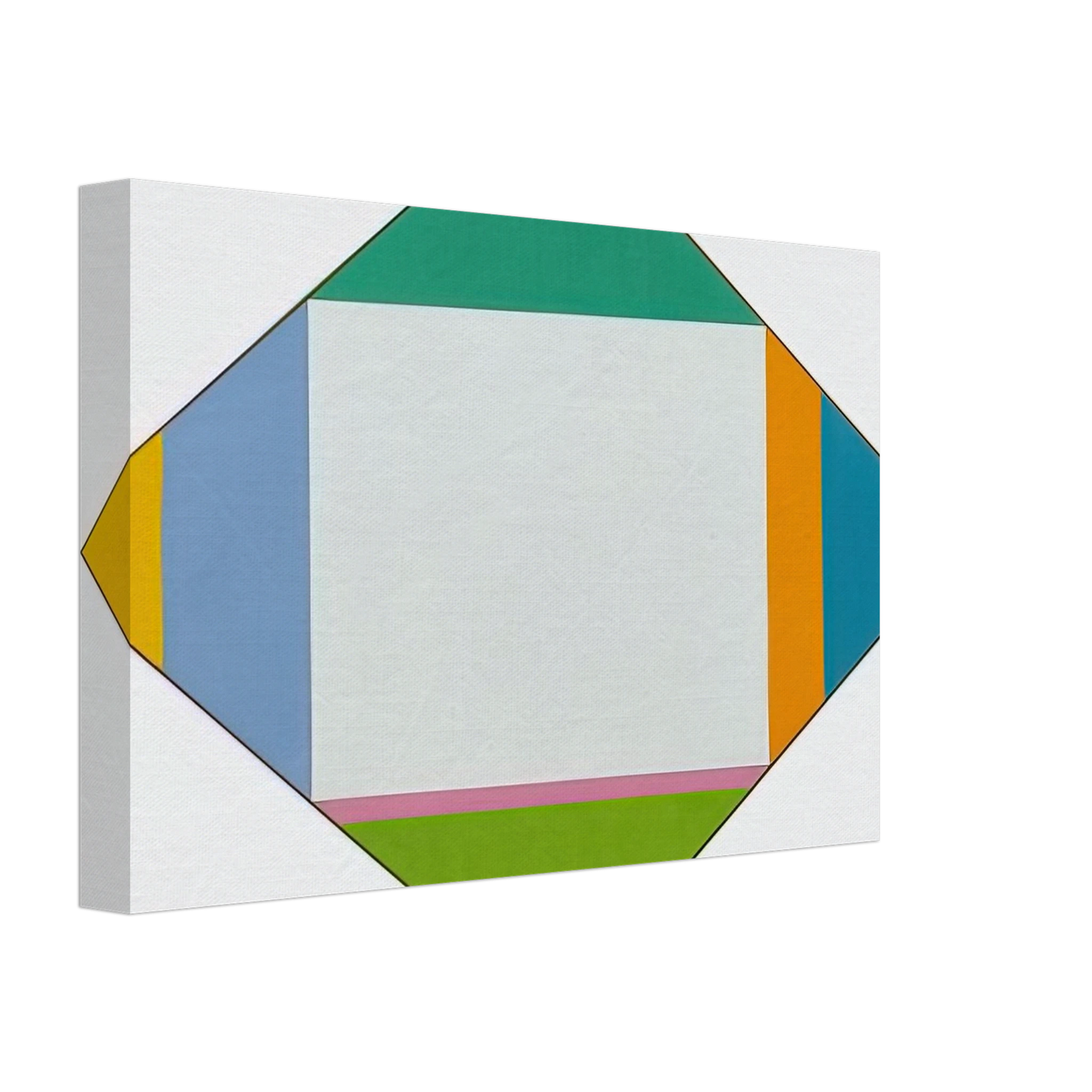 Max Bill - Expansion in Four Directions - 1962 Canvas - 40x60 cm / 16x24 inches-canvas