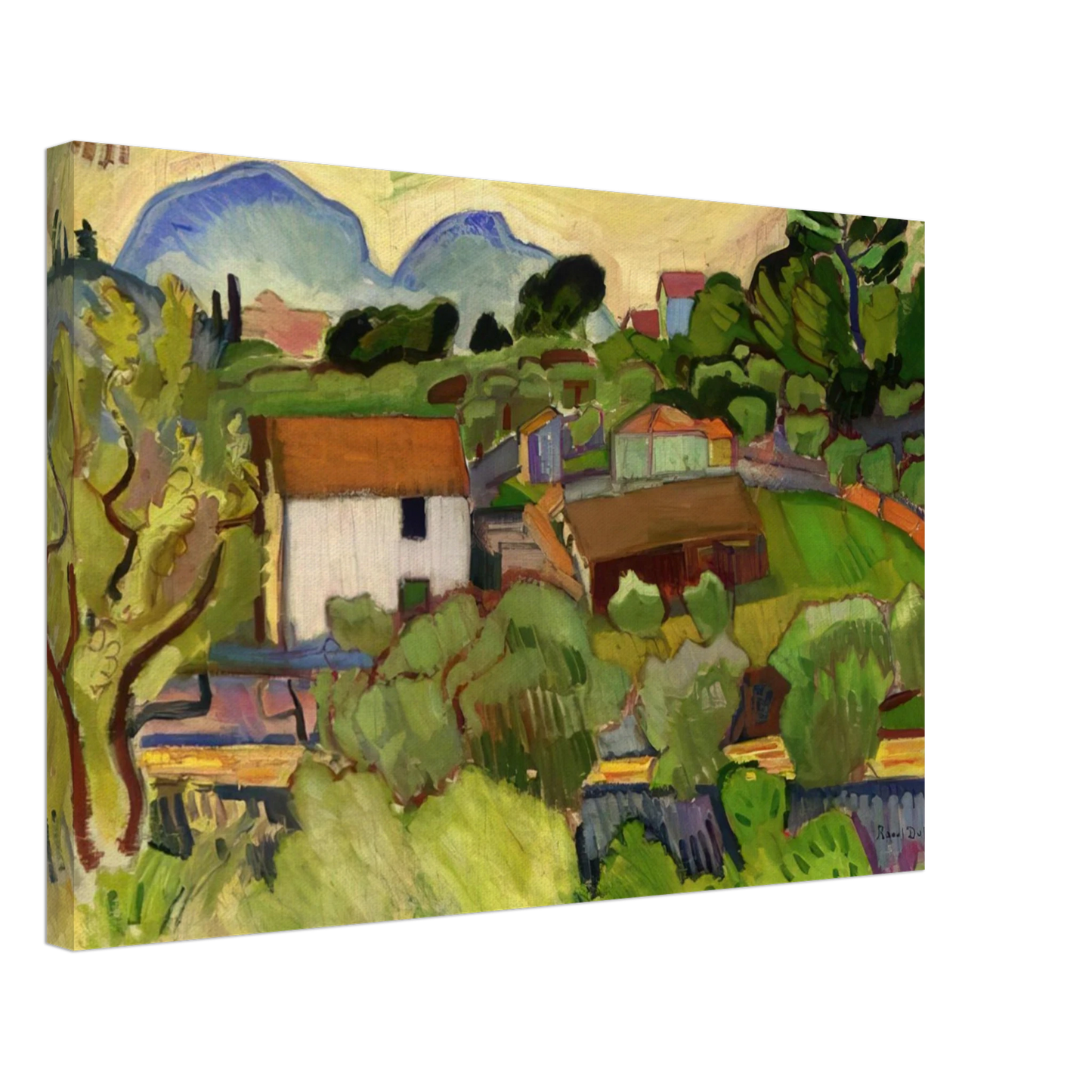 Raoul Dufy - THE RIVER Canvas - 40x60 cm / 16x24 inches-canvas