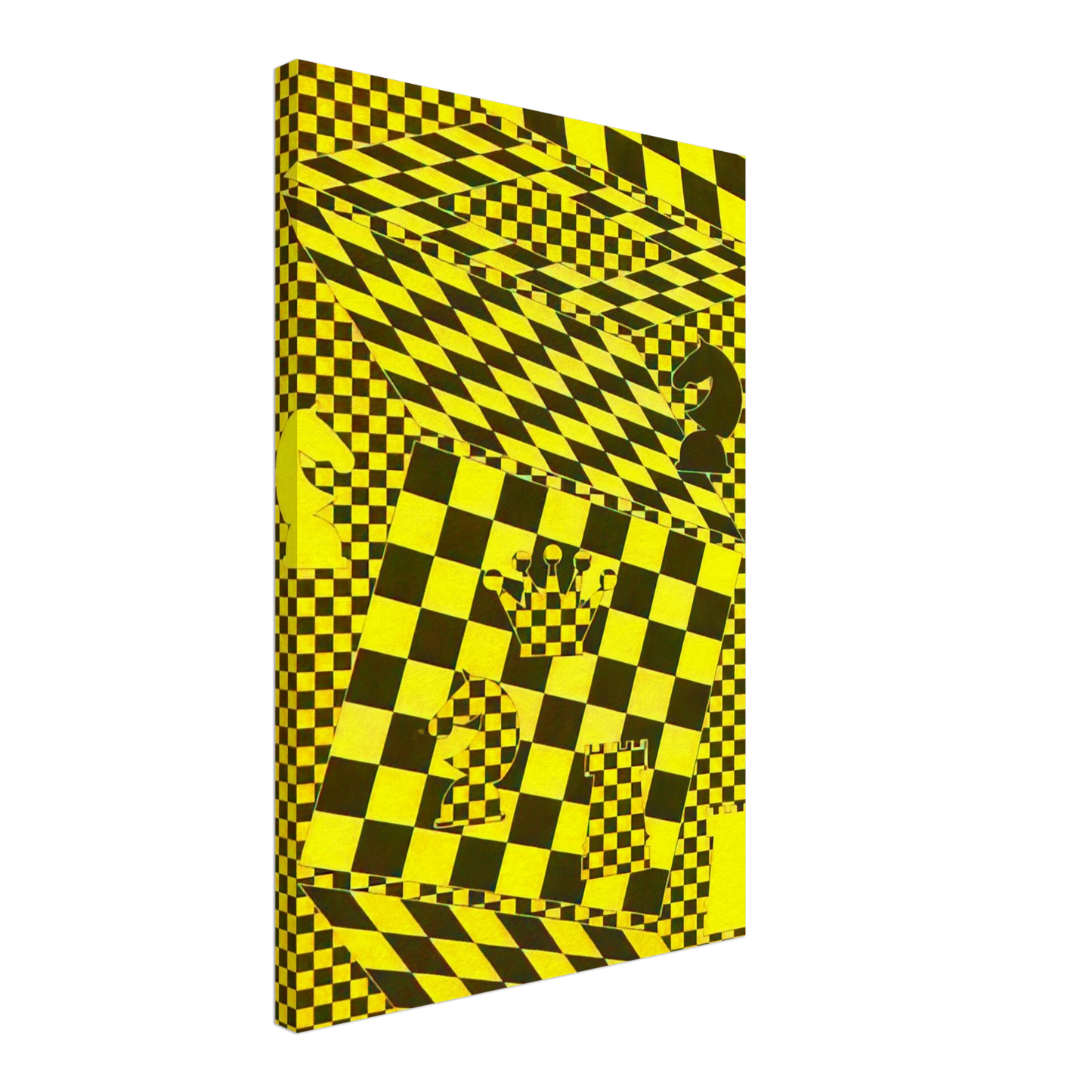 Victor Vasarely - The Chess Board Canvas - 70x100 cm / 28x40 inches-canvas