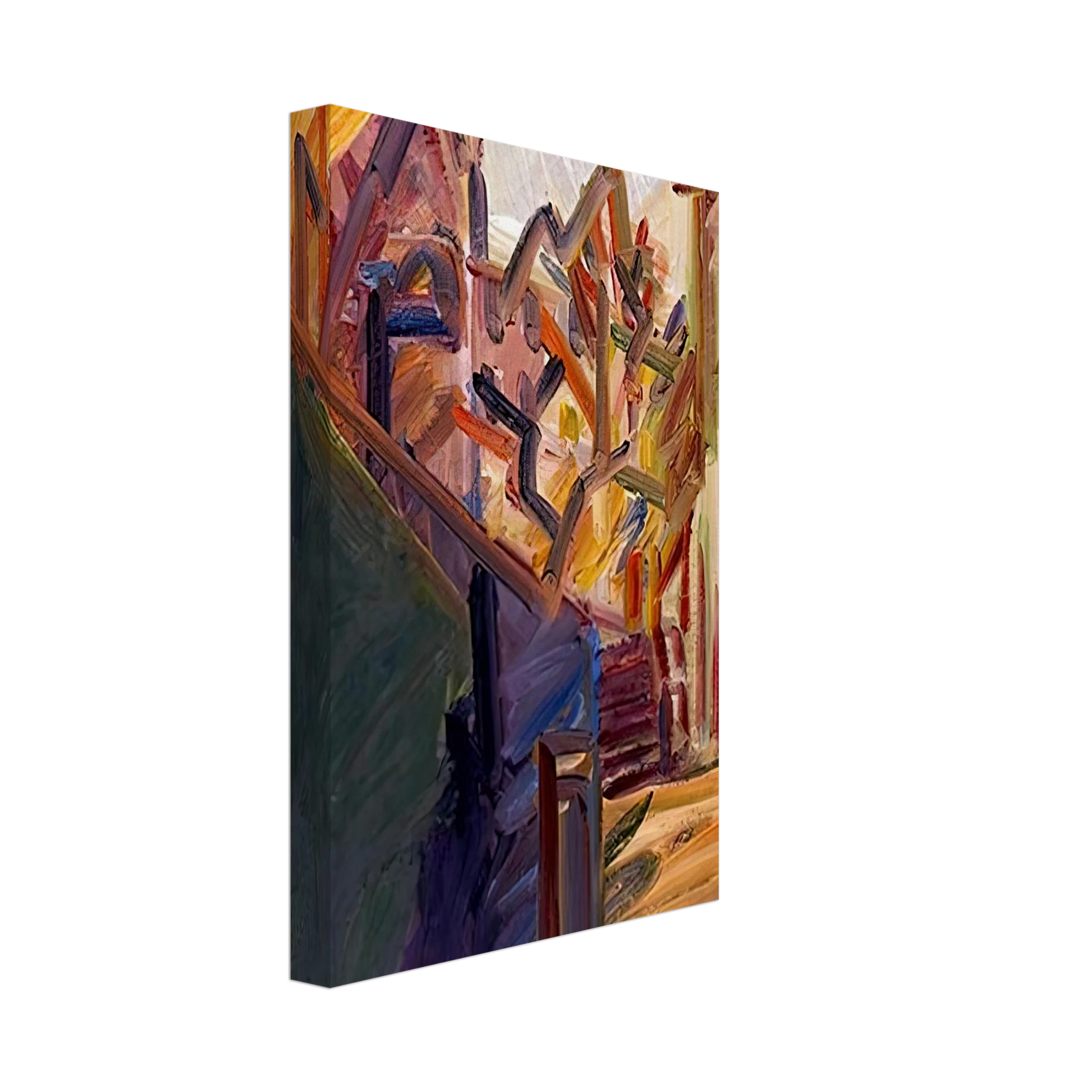 Frank Auerbach - ALBERO DI FRONTE 1 Canvas - 40x60 cm / 16x24 inches-canvas