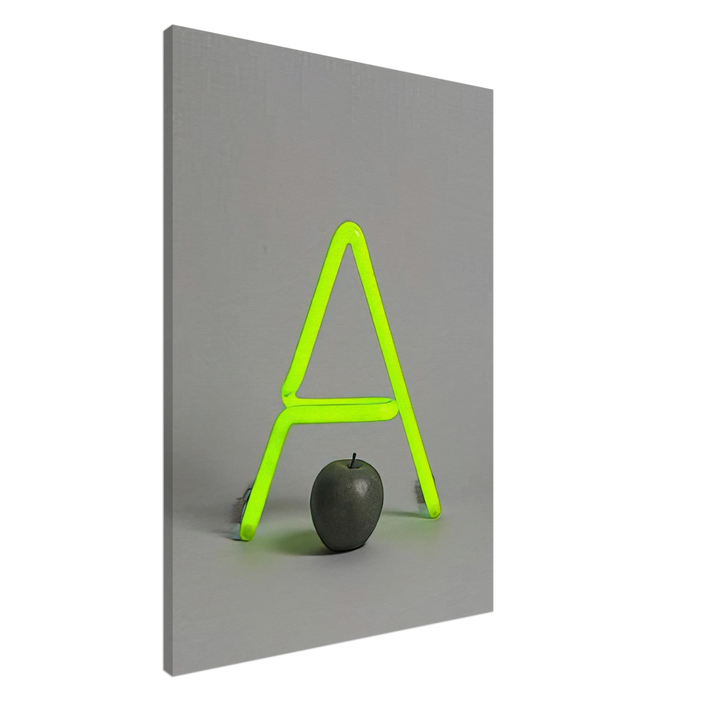 Billy Apple - A for Apple - 1963 Canvas - 20x30 cm / 8x12 inches-canvas