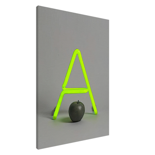 Billy Apple - A for Apple - 1963 Canvas - 20x30 cm / 8x12 inches-canvas