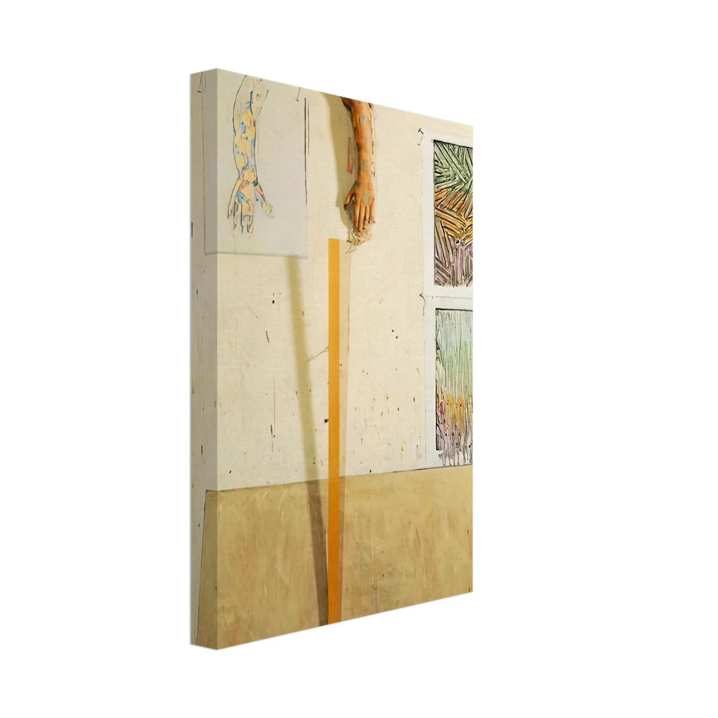 Jasper Johns - IN THE STUDIO Canvas - 70x100 cm / 28x40 inches-canvas