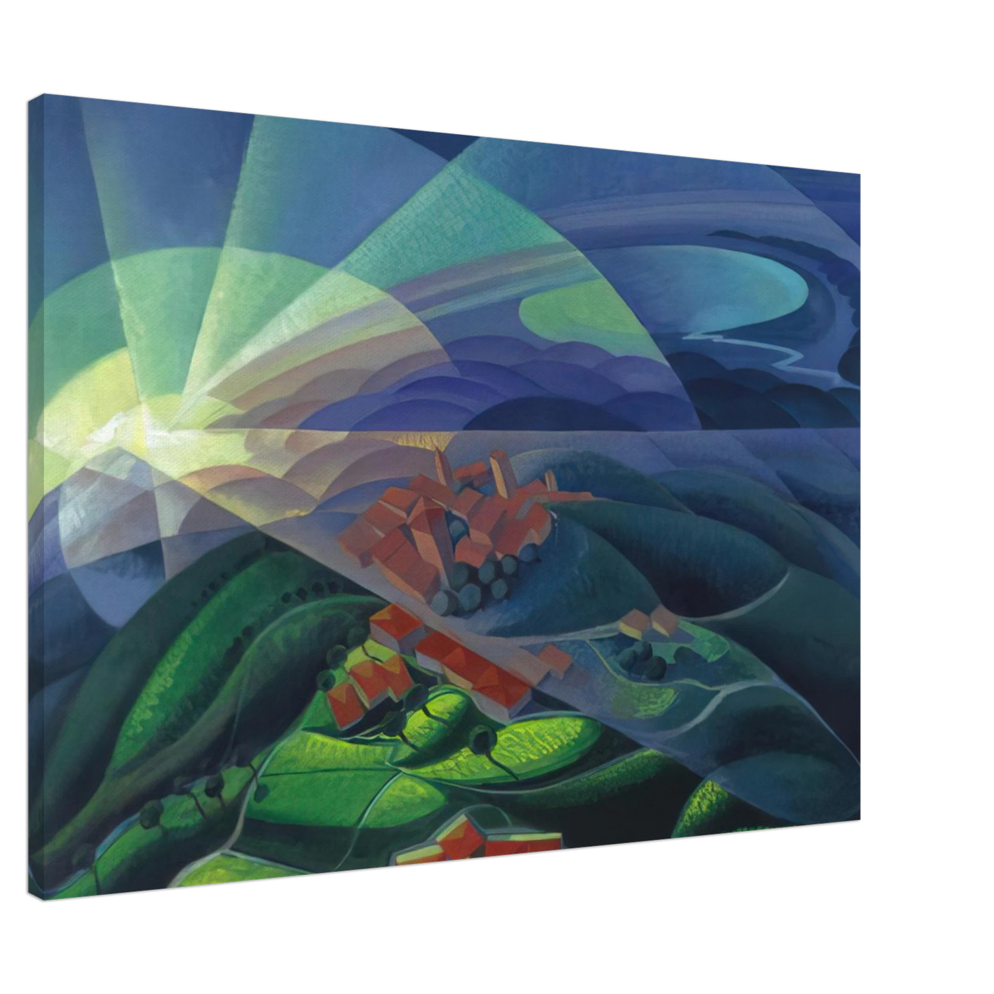 Gerardo Dottori - Aurora Volando - 1933 Canvas - 20x30 cm / 8x12 inches-canvas