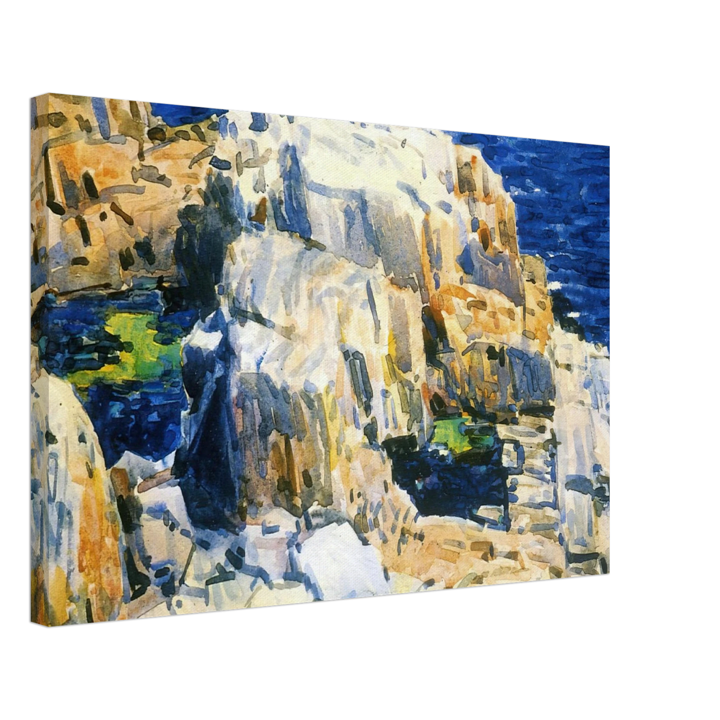 Childe Hassam - Rocks at Appledore Canvas - 70x100 cm / 28x40 inches-canvas