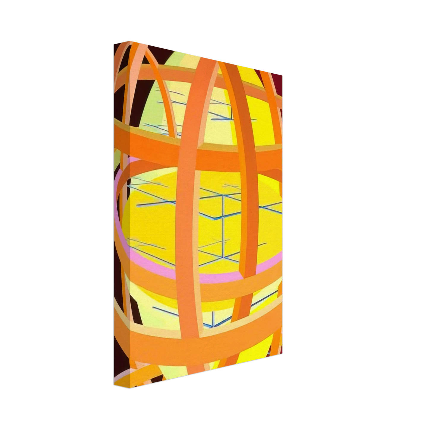 Al Held - Trajans Edge II Canvas - 70x100 cm / 28x40 inches-canvas