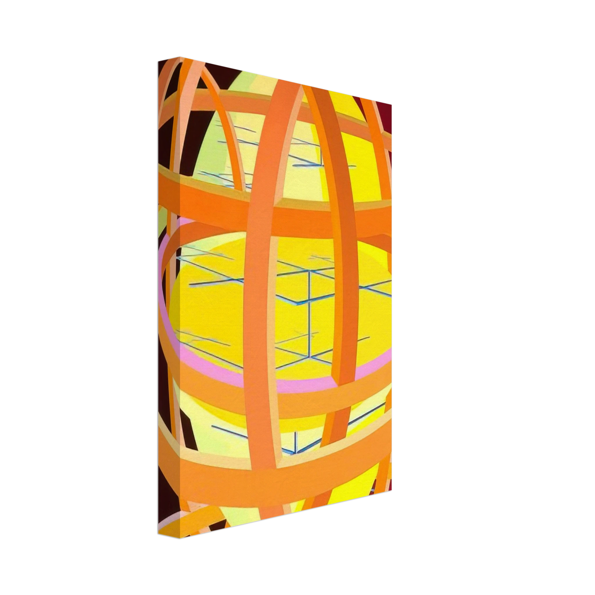 Al Held - Trajans Edge II Canvas - 70x100 cm / 28x40 inches-canvas