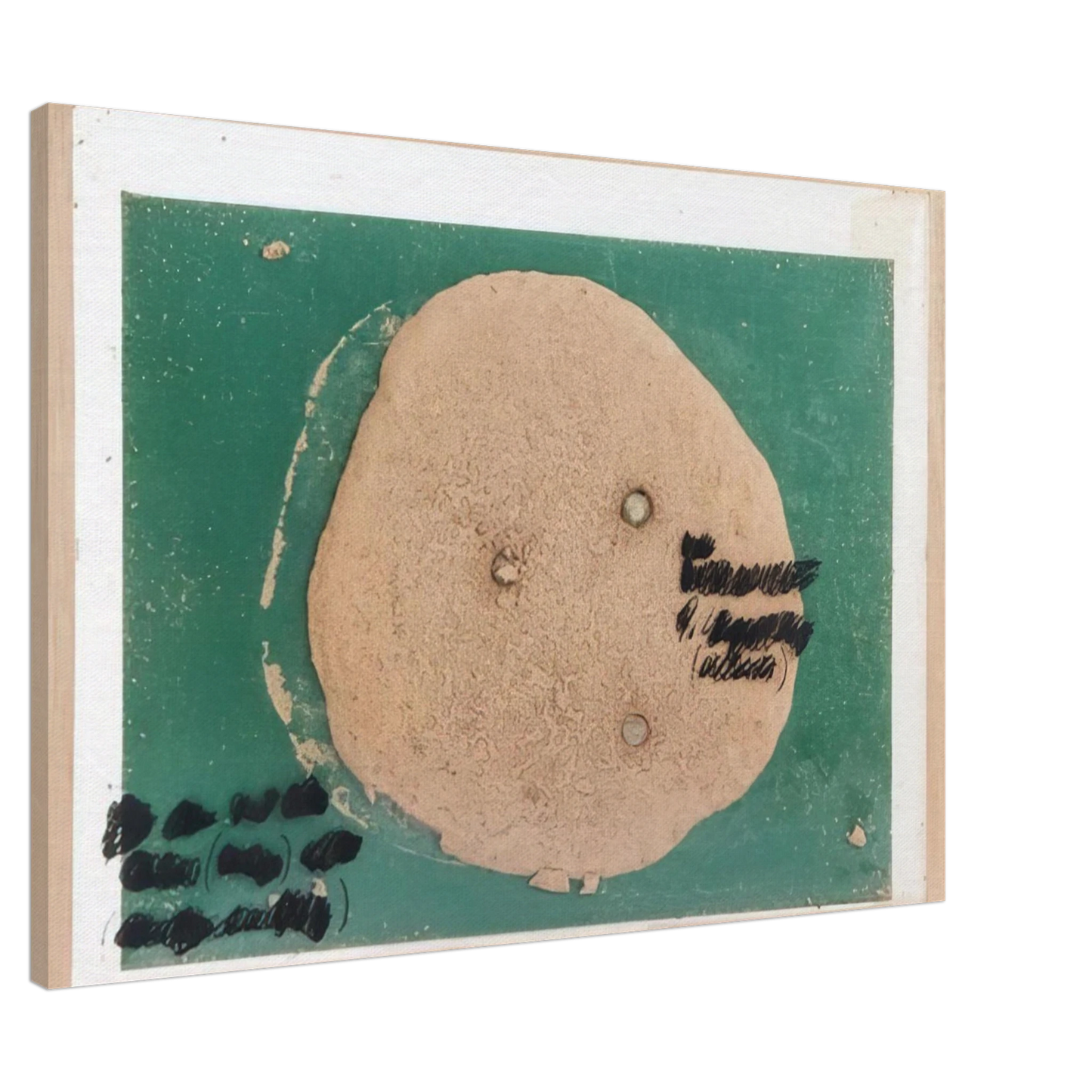 Dieter Roth - Self Portrait D.111 - 1969 Canvas - 20x30 cm / 8x12 inches-canvas