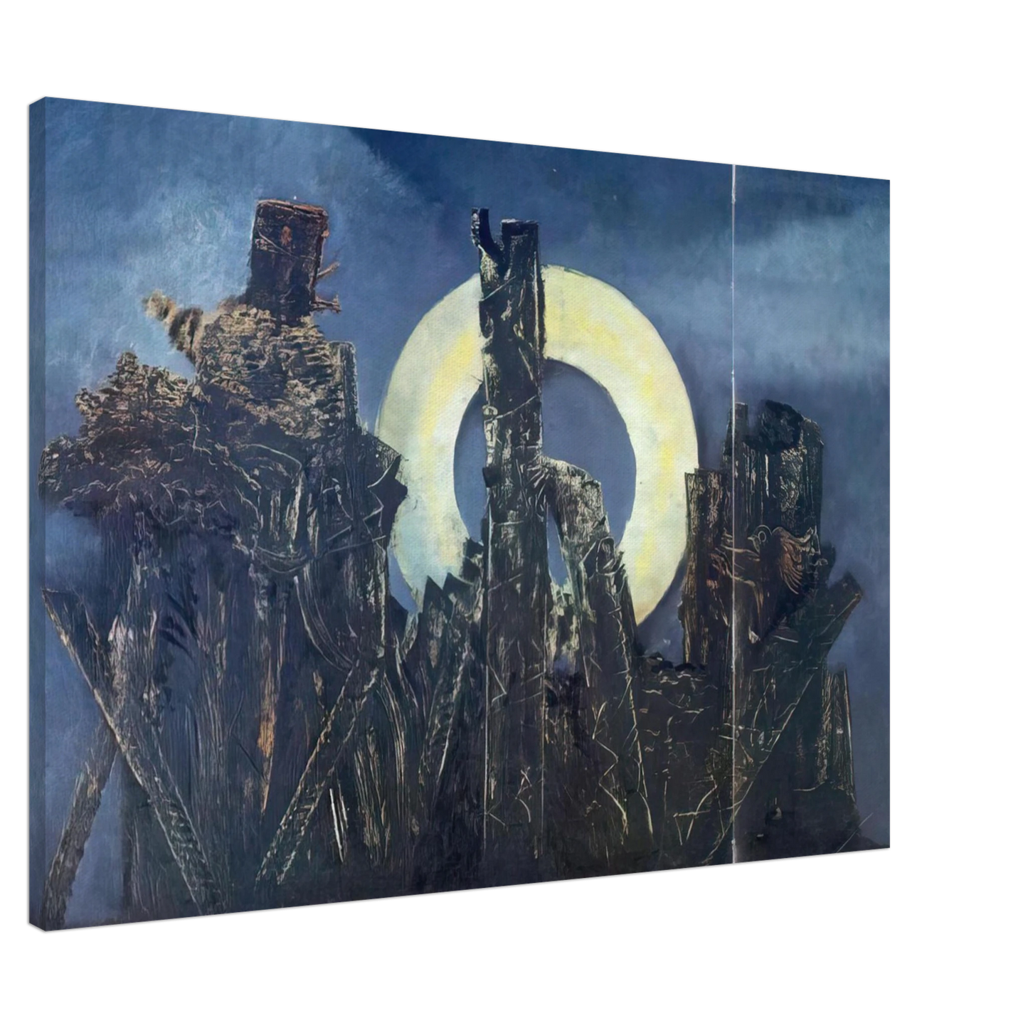 Max Ernst - The large forest Canvas - 20x30 cm / 8x12 inches-canvas