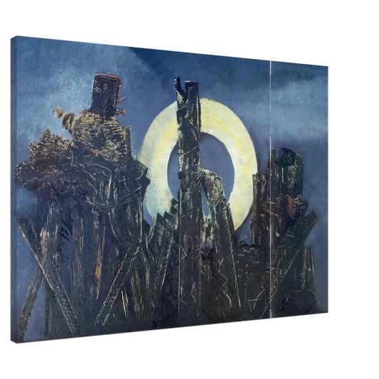 Max Ernst - The large forest Canvas - 20x30 cm / 8x12 inches-canvas