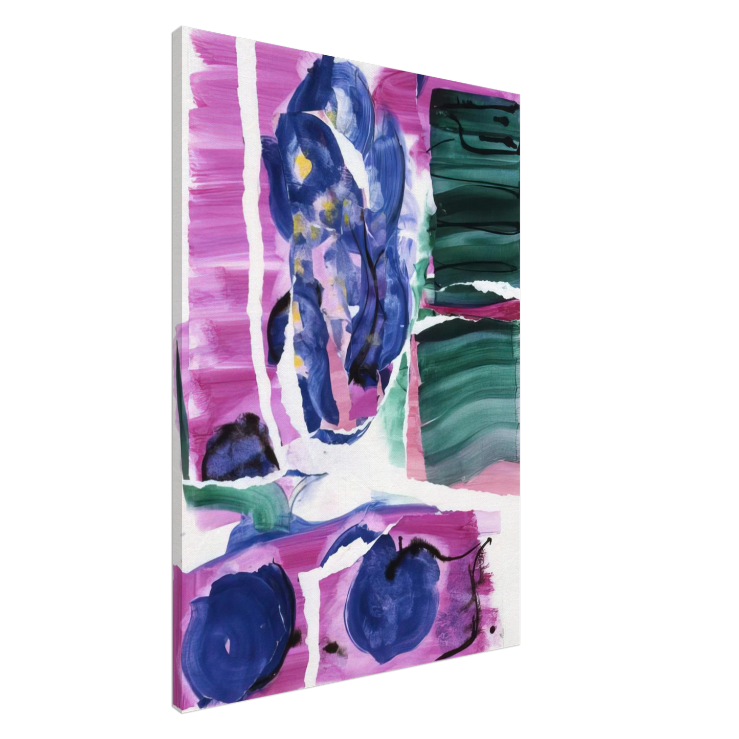 Grace Hartigan - VARIATIONS I ON CLARKS COVE 1962 Canvas - 20x30 cm / 8x12 inches-canvas