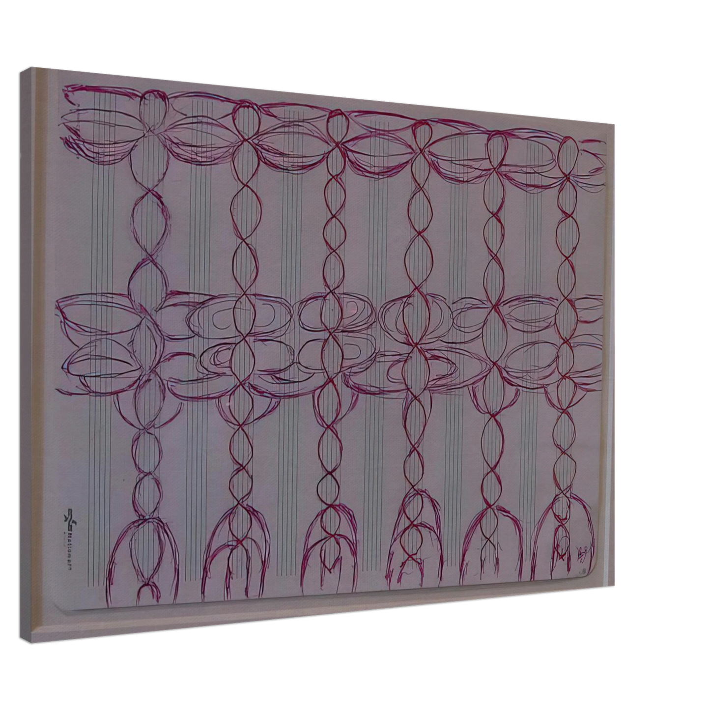 Louise Bourgeois - CHANGE THE DIRECTION OF THE MUSIC STAFF Canvas - 20x30 cm / 8x12 inches-canvas